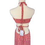 MISA Los Angeles Misa Los Angeles Dalia Cutout Chiffon Maxi Dress Septima Geo Pink Medium NWT Photo 7