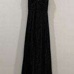Mac Duggal 30725 Shimmer Pleated V Neck Gown Black Size 4 NWOT Photo 3