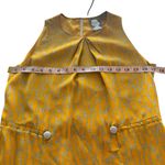Anthropologie  Girls from Savoy Take Action Mini Dress 2 Gold Yellow 100% Silk Photo 13