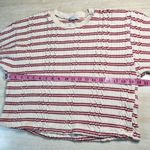 ZARA  Striped Textured Knit Cropped Sweater Long Sleeve Women's Size L Photo 6