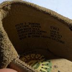 Vtg 1990s Earth Spirit Beige Suede Beaded Closed Back Comfort Sandals Sz 6 Tan Photo 3