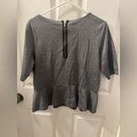 Sunny Leigh  Charcoal Sleeveless Top with Gold Zipper Photo 1