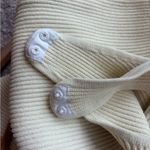 KHAITE  Yves Ribbed Bodysuit Ivory Size L Photo 9