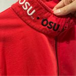 Vintage OSU Ohio State red zip front embroidered logo sweatshirt cardigan Size M Photo 4