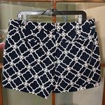 Crown & Ivy Navy and White Geometric Shorts Photo 2