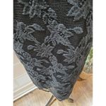 W118 By Walter Baker Women Black Floral Long Sleeve ScoopNeck KneeLength Dress L Photo 3