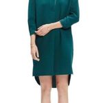 Madewell  Moviehouse Bowling Dress Womens Size S Textured Crepe Shift Shirt Green Photo 12