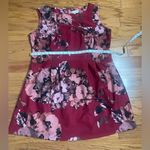 Neiman Marcus - Red Floral Midi Dress Size 18W Photo 5