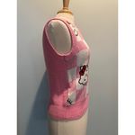 Hello Kitty  Sanrio Pink Checkered sleeveless sweater vest size XSmall Photo 5