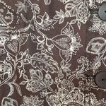 Croft & Barrow Linen Cotton Brown Print Jacket Photo 3