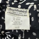 Diane Von Furstenberg DVF  Wrap Dress XS Black White Geometric Italy 1970 Vintage Photo 6