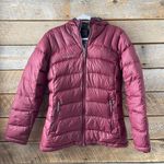 Mammut 750+ Goose Down Fill Puffer Kahiltna Jacket Hooded Women’s Size Medium Red Photo 8