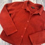 True Grit Vintage  Bear Embroidered Red Fleece Jacket Photo 1