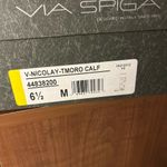 Via Spiga Brown Sheepskin Tall Leather Riding Boots Size 6.5 Photo 6