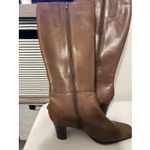 A.n.a Brown Leather Tall Knee High Heel Riding Boots Womens Size 8.5 Photo 3