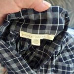 Paper Crown Anthropologie Lake District Button Down Plaid Navy Small Blue Photo 5