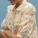 Anthropologie  The Leandra Shirred Yoke Blouse by Maeve, Size XS Photo 1