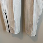 Hue  Pinstripe White Loafer Skimmer Pants Photo 8