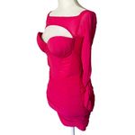 superdown  Ash Mini Dress in Hot Pink XSmall New Womens Cocktail long sleeve Photo 4