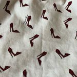 Elisabetta Franchi Jeans cropped oversized top with shoe print , size 42= US M White Size M Photo 1