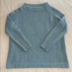 Ann Mashburn  100% Cashmere Sweater Heathered Blue Size Small Photo 4