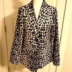 Angashion | Animal print silky blazer with pockets Photo 0