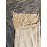 Show Me Your Mumu NWOT Show Me Your‎ MuMu Size Extra Small Verona Cowl Dress Champagne Luxe Satin Photo 7