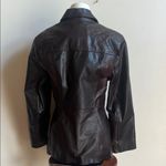 Hand Crafted Brown Leather Jacket Timeless Style Size M Photo 2