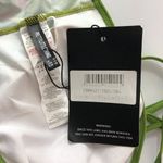 Pretty Little Thing Bikini Top Halter Removable Cups Geometric Green 14 Photo 2