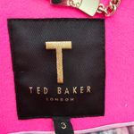 Ted Baker Bright Pink Bracti Peplum Jacket Coat Size 3 US 8 Wool Fuchsia Photo 9