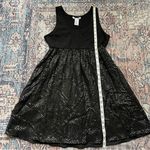 Alice + Olivia  Black Sequin Checkered Sleeveless Party Dress Size Small Babydoll Photo 11