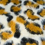 cheetah print fuzzy cardigan Yellow Size M Photo 1