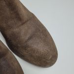 Rag and Bone  ANNE BROWN TAUPE LEATHER STACKED HEELED BOOTS 38.5 Photo 5