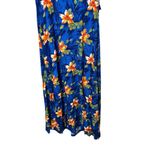 Vintage Jamie Brooke 90s Blue Flower Print Maxi Dress Size 13 Photo 2