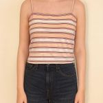 Urban Outfitters  Others Follow Size Small Pink Cropped Striped Tank Top. Photo 0
