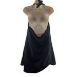 Always for Me Black Swim Dress Halter Ruffle Neck Slimming Womens 20W Photo 5