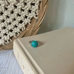 Boutique “Norma” Southwestern Blue Turquoise Silver Ring 5 Cowgirl Maximalist Photo 5