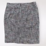 Loft  Tweed Short Mini Pencil Skirt Size 00P Red Purple Multicolor‎ Boho Fall Photo 4