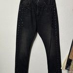 Polo Ralph Lauren Callen High Rise Jeans Size 25 Studded Western Old Money Black Photo 5
