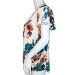 A New Day  Shirt Womens Small White Multicolor Floral Career Casual‎ Versatle Photo 2