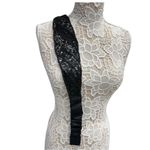 Vintage Black Sequin Waist Belt Elastic Formal Evening Dressy Sequin Belt Photo 6