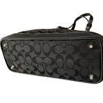 Coach  Classic Signature Black Canvas Handbag EUC Photo 8