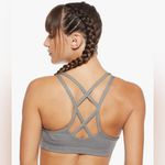 Nike Favorites Strappy Light Support Sports Bra Carbon Heather Black Sz Small Photo 1