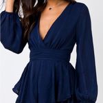 Princess Polly Navy Blue Playsuit Photo 0