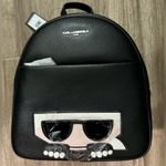 Karl Lagerfeld COPY -  Paris BLACK Logo BACKPACK MEDIUM SZ NEW$198 AUTHENTIC Photo 3