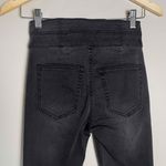 Juicy Couture NWT Womens Black Faded Wash High-Waisted Lace-Up Skinny Jeans 24 Photo 6