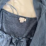 HYFVE  Twist Front Open Blouse Blue  Photo 1