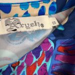 Aryeh  Tropical Fish Shorts Romper Ruffle Sleeve Beachy Vacation Cruise Size S Photo 3