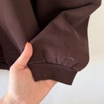 SKIMS  Boyfriend Fleece Oversized Half-Zip Pullover In Espresso Photo 7