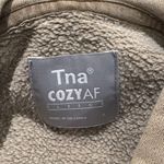 TNA Aritzia Women Hoodie Oversized Sweatshirt Taupe Brown Cozy Fleece Pullover 1 Photo 5